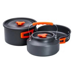Набір туристичного посуду 3 предмети 16,5/14,5/17,5 см