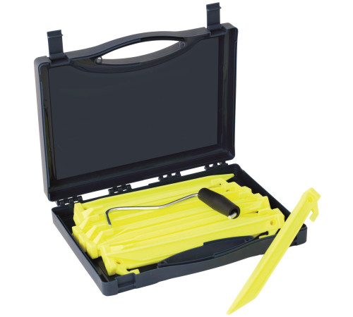 Кілочки Outwell Guyline Peg Box 22 см 14 шт в кейсі (650775) Кілочки Outwell Guyline Peg Box 22 см 14 шт в кейсі (650775)