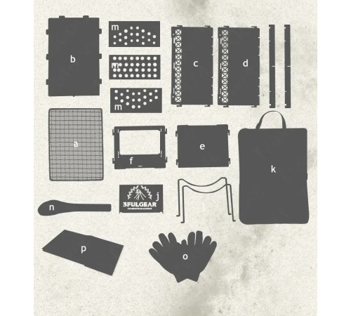 Піч туристична сталева 3F UL Gear Compact