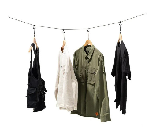 Мотузка з карабіном Mobi Garden NX21671055 430 см, чорна