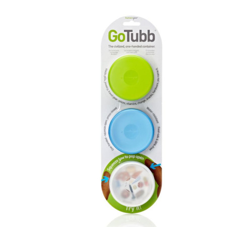 Набір контейнерів Humangear GoTubb 3-Pack Medium Набір контейнерів Humangear GoTubb 3-Pack Medium