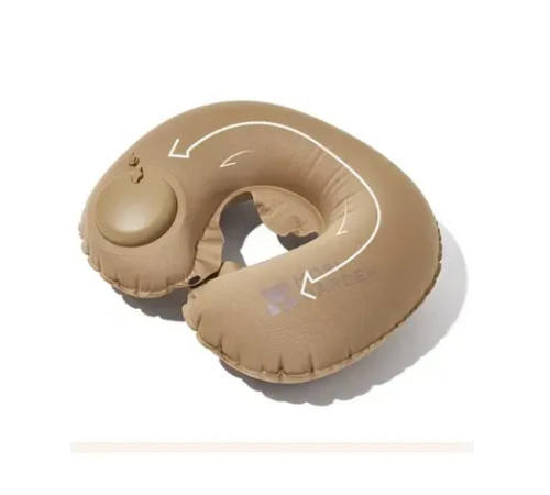 Подушка підголовник з насосом Mobi Garden NX22663028, бежева