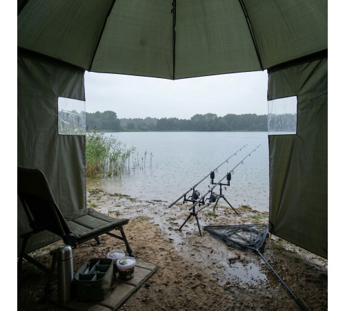 Парасоля рибальська з бічними стінками NILS CAMP NC4702 250 х 220 см, темно-зелена