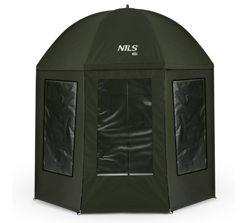 Парасоля рибальска з повним захистом NILS CAMP NC4701 250 х 220 см, темно-зелена