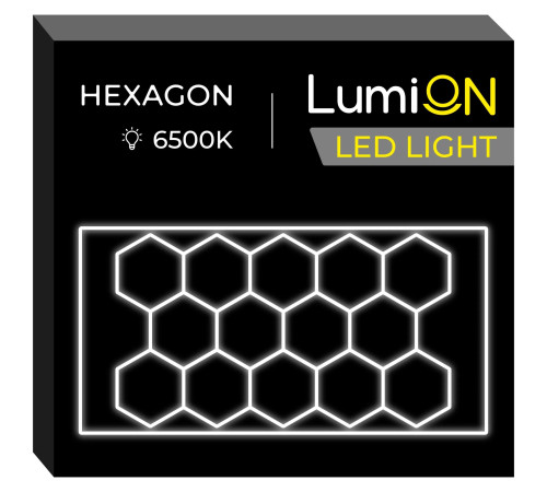 Світильник світлодіодний шестикутний LumiOn L0-1, 531 x 291 см