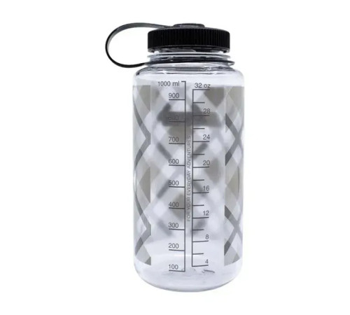 Пляшка для води Nalgene 1 л WM Beige Plaid, бежево-сіра Пляшка для води Nalgene 1 л WM Beige Plaid, бежево-сіра