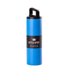 Термос Yiwu Bottle Sport 500 мл з ручкою, синій