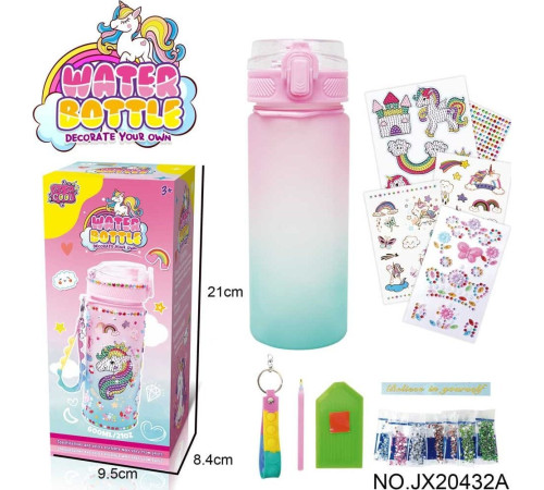 Дитяча пляшка для води Unicorn + аксесуари ZKP.JX20432A Дитяча пляшка для води Unicorn + аксесуари ZKP.JX20432A