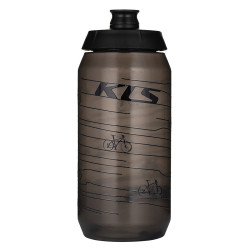 Прозора пляшка KELLYS HUMBING 0,55 л - чорна