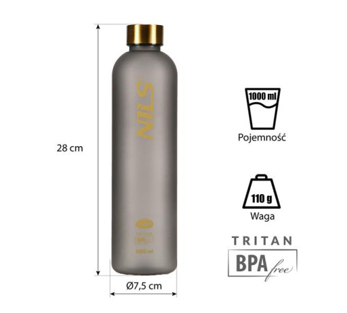 Тританова пляшка NILS CAMP NCD61 сіра