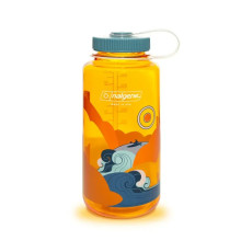 Пляшка для води Nalgene 1 л WM Retro Clementine - Kayak, різнокольорова