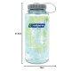 Пляшка для води Nalgene 1 л WM Seafoam w/Platinum Blue Tie Dye, блакитно-зелена