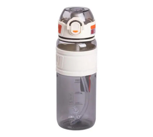 Пляшка для води спортивна Yiwu Houo 750 мл із фліп кришкою, біла