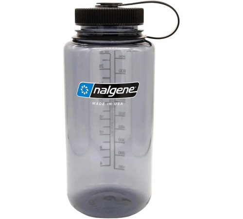 Пляшка Nalgene 1 л WM Gray Sustain w/BlkCap - чорна