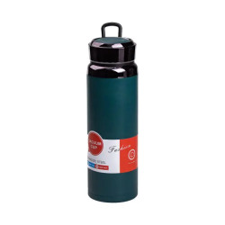 Термос Yiwu HP-14-29GR Vacuum Sports 1 л з нержавіючої сталі, темно-зелений
