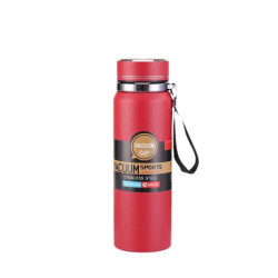 Термос Yiwu HP-14-30R Vacuum Sports 1 л з датчиком температури та ситечком, червоний  