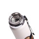 Термос Yiwu HP-14-30W Vacuum Sports 1 л з датчиком температури та ситечком, білий