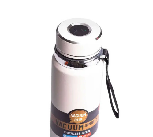 Термос Yiwu HP-14-30W Vacuum Sports 1 л з датчиком температури та ситечком, білий Термос Yiwu HP-14-30W Vacuum Sports 1 л з датчиком температури та ситечком, білий