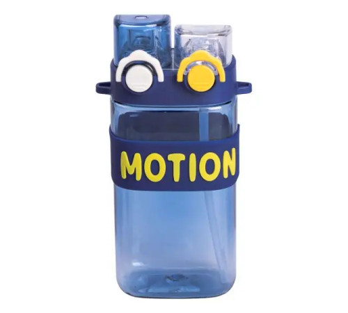 Пляшка для води Yiwu MOTION 550 мл з подвійним відкриванням, синя