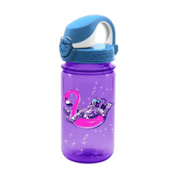 Дитяча пляшка для води Nalgene 350 мл OTF Kids, фіолетово-синя