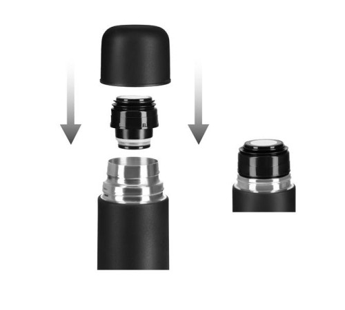 Термос NILS CAMP NC3804 1 л, чорний