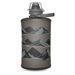 Пляшка м'яка HydraPak 350 мл Stow Mountains, сіра