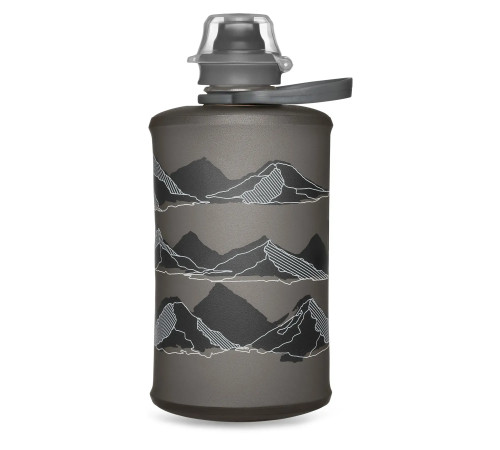 Пляшка м'яка HydraPak 350 мл Stow Mountains, сіра Пляшка м'яка HydraPak 350 мл Stow Mountains, сіра