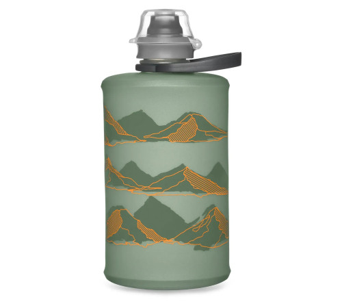 Пляшка м'яка HydraPak 350 мл Stow Mountains Sutro, зелена Пляшка м'яка HydraPak 350 мл Stow Mountains Sutro, зелена