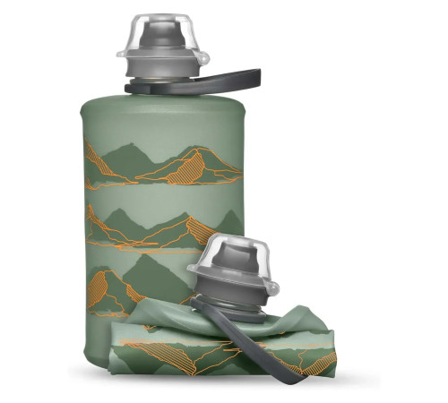 Пляшка м'яка HydraPak 350 мл Stow Mountains Sutro, зелена Пляшка м'яка HydraPak 350 мл Stow Mountains Sutro, зелена