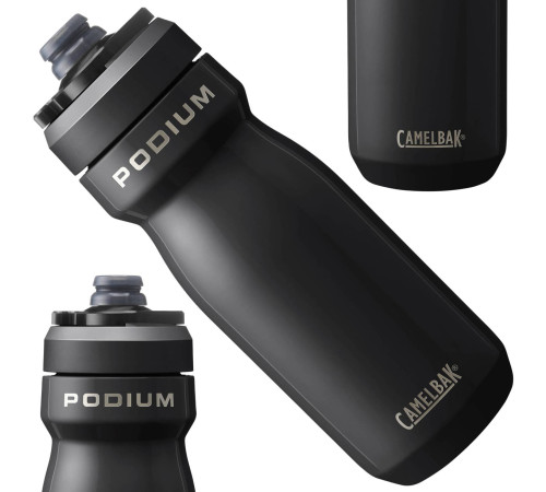 Пляшка для води CamelBak Podium ізольована сталь, 530 мл, чорна Пляшка для води CamelBak Podium ізольована сталь, 530 мл, чорна