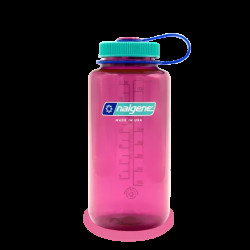 Пляшка для води Nalgene 1 л WM Electric Magenta Sustain, рожево-бірюзова