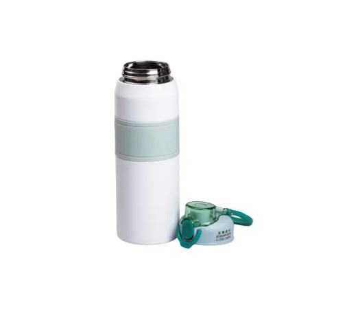 Термос Yiwu HP-14-6M Sport 800 мл з мундштуком і ручкою, м'ятний