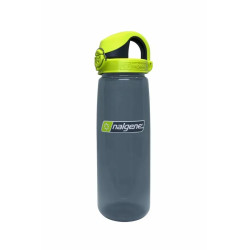 Пляшка для води Nalgene 750 мл OTF Charcoal w/Lime Charcoal, сіро-зелена