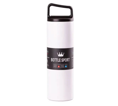 Термос Yiwu Bottle Sport 500 мл з ручкою, білий