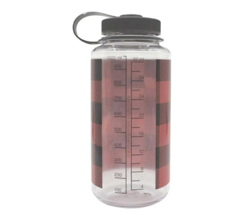 Пляшка Nalgene 1 л WM Red Plaid - чорно-червона