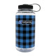 Пляшка для води Nalgene 1 л WM Plaid, синьо-чорна