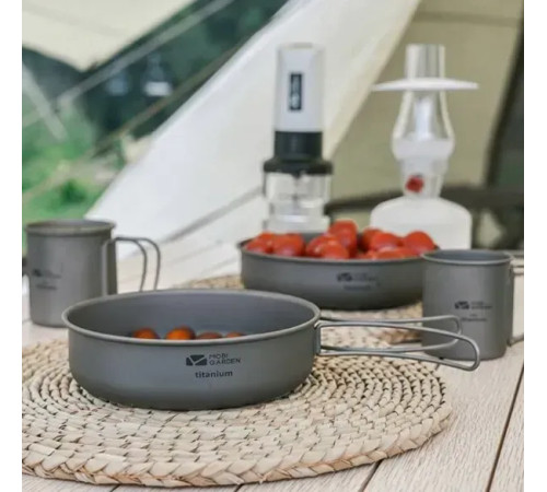 Сковорідка титанова Mobi Garden Saucepan S NX20666034, сіра