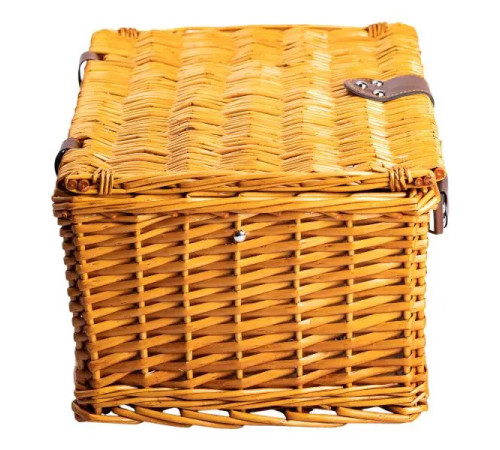 Кошик для пікніка Yiwu на 4 персони 42 х 28 х 20 см із термосумкою