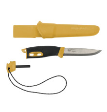 Ніж туристичний 2в1  Morakniv Companion Spark (S) - жовтий