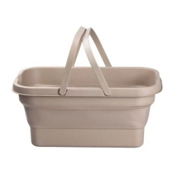 Кошик для пікніка SLOW JOURNEY зі столиком розкладний 44 х 26 х 23 см, бежевий