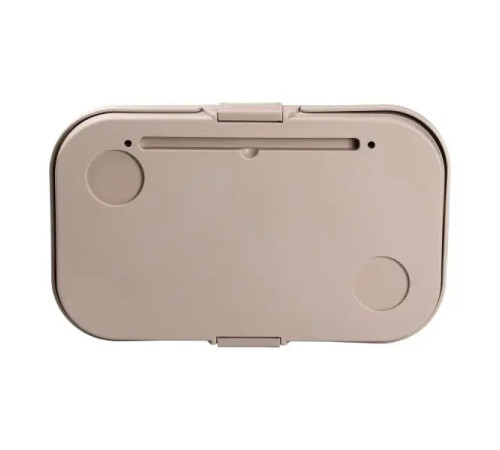 Кошик для пікніка SLOW JOURNEY зі столиком розкладний 44 х 26 х 23 см, бежевий