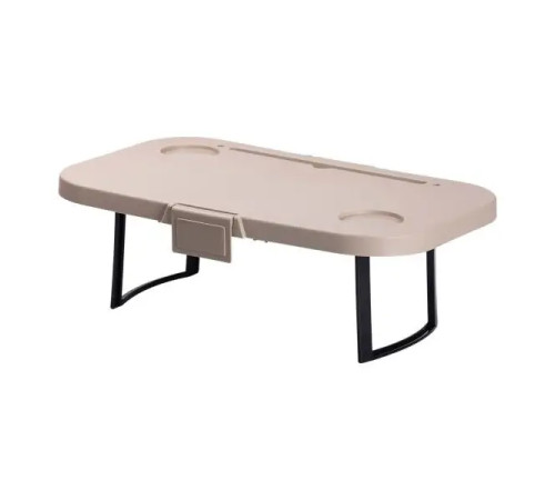 Кошик для пікніка SLOW JOURNEY зі столиком розкладний 44 х 26 х 23 см, бежевий