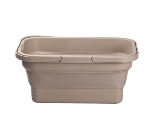 Кошик для пікніка SLOW JOURNEY зі столиком розкладний 44 х 26 х 23 см, бежевий