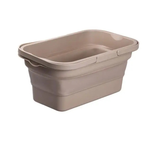 Кошик для пікніка SLOW JOURNEY зі столиком розкладний 44 х 26 х 23 см, бежевий