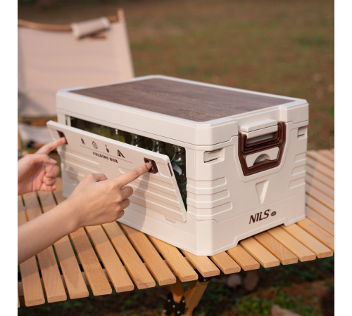 Ящик складаний 2в1 NILS CAMP NCB4002 32 л, бежевий
