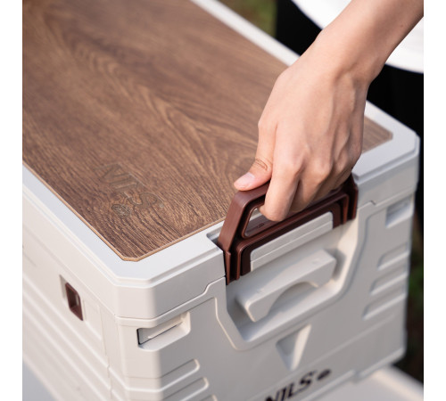 Ящик складаний 2в1 NILS CAMP NCB4002 32 л, бежевий