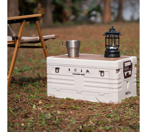 Ящик складаний 2в1 NILS CAMP NCB4002 32 л, бежевий
