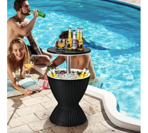 Стіл-холодильник Costway Curver, 30 л чорний