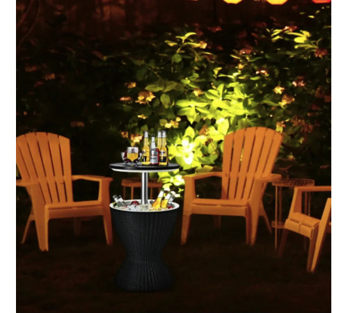 Стіл-холодильник Costway Curver, 30 л чорний