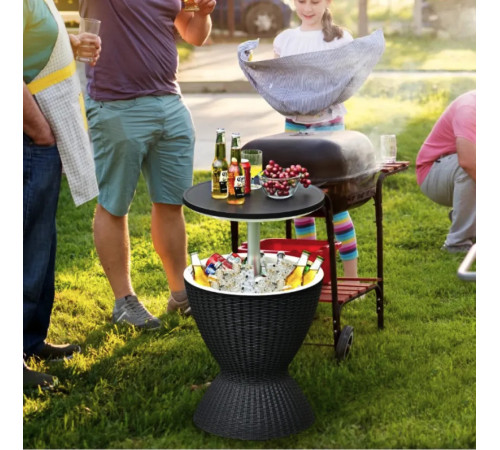 Стіл-холодильник Costway Curver, 30 л чорний